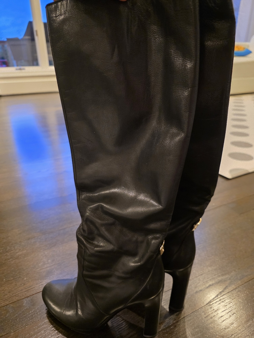 Gucci Black High-Heel Mid-Calf Women's Boots Size 6.5 - Picture 15 of 16